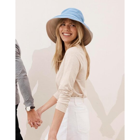 Women\'s UPF 50+ Reversible Sun Hat Packable Wide Brim UV Protection for Travel
